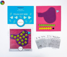 Pre-cut Wol Pakket Polka Dot Bird