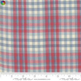 Northport Silky Plaid Blue Red 12215-11