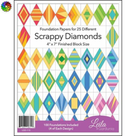 Patroon Scrappy Diamonds 4" x 7" LGD-115