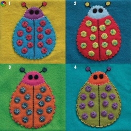 Sue Spargo Ladybug Wool Applique Pack