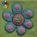 Pre-cut Wol Pakket Flower