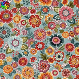 Revival Floral Blue 056-B