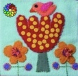 Pre-cut Wol Pakket Bird and Tree