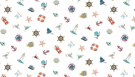 Marina Icons Scatter White 1771-W