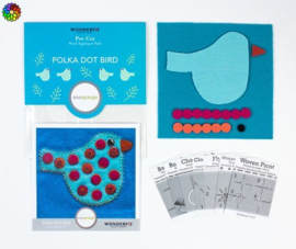Pre-cut Wol Pakket Polka Dot Bird