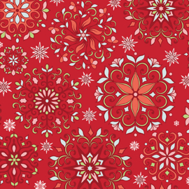 Snowflakes Red 3536-10