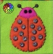Pre-cut Wol Pakket Ladybug