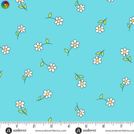 Daisies Teal 1036-T