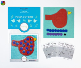 Pre-cut Wol Pakket Polka Dot Bird