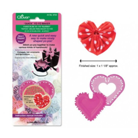 Clover Quick Yo-Yo maker heart shape (small)