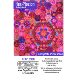 Hex-Plosion paper pieces quiltmallen