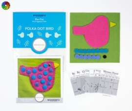 Pre-cut Wol Pakket Polka Dot Bird