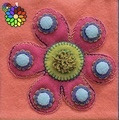 Pre-cut Wol Pakket Flower