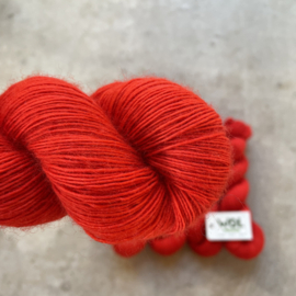 Bluefaced Leicester Singles  Orange Red