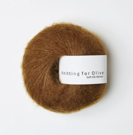 Knitting for Olive Soft Silk Mohair  Ocher Brown
