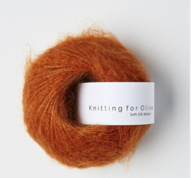 Knitting for Olive Soft Silk Mohair Burnt Orange