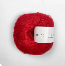 Knitting for Olive Soft Silk Mohair Red Current