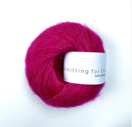 Knitting for Olive Soft Silk Mohair Pink Daisies