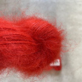 Silk Mohair  Orange Red