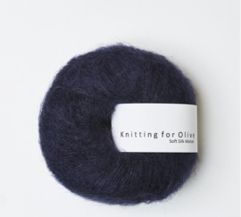 Knitting for Olive Soft Silk Mohair Navy Blue