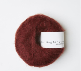 Knitting for Olive Soft Silk Mohair  Claret