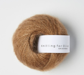 Knitting for Olive Soft Silk Mohair Brown Nougat