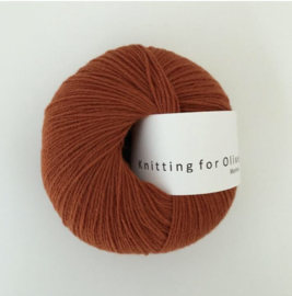 Knitting for Olive Merino Burnt Orange