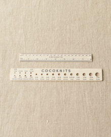 CocoKnits Ruler and Needle Gauge set