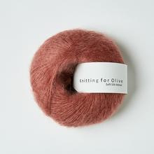 Knitting for Olive Soft Silk Mohair Plum Rose