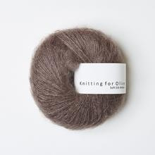 Knitting for Olive Soft Silk Mohair Plum Clay