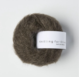 Knitting for Olive Soft Silk Mohair Dark Moose