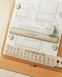 CocoKnits Ruler and Needle Gauge set