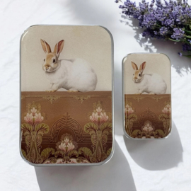 FireFly Notions Tin - Sweet White Bunny