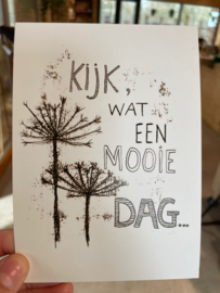 Kaart Mooie dag