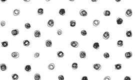 Kringel dots (wit/ zwart)