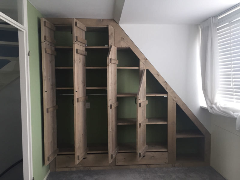 Goede Kast onder schuin dak 2 | Maatwerk | Wood and Play YD-62