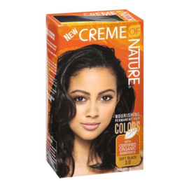 CREME OF NATURE - Nourishing permanent hair color - 3.0 | Soft black