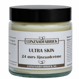 Ultra Skin Lijnzaadcrème glazen pot 110 ml