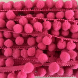 Bolletjesband roze per meter