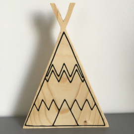 Houten decoratie tipi