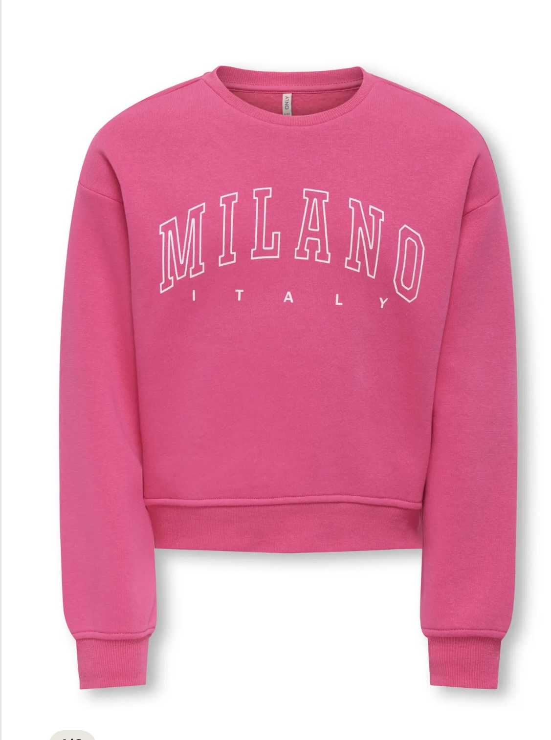 ONLY KOGSWEAT LS CREW OVZ STAT SWT NOOS Style No. 15353354 Color: Magenta Milano - Italy