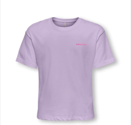 ONLY KOGRUTH SUN LIFE S/S TOP BOX CS JRS Style No. 15375849 Colour: Orchid Bloom Back Sunbeam