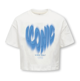 ONLY KOGDAPHNE LIFE S/S SHORT PRINTED TEE JRS Style No. 15347328