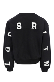 LOOXS SWEATER LOGO BACKPRINT BLACK