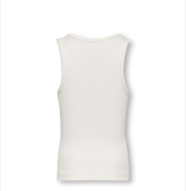 ONLY KOGJILLY EMB WASHED TANK TOP JRS Style No. 15373005 Colour: Cloud Dancer Berry AOP/EMB