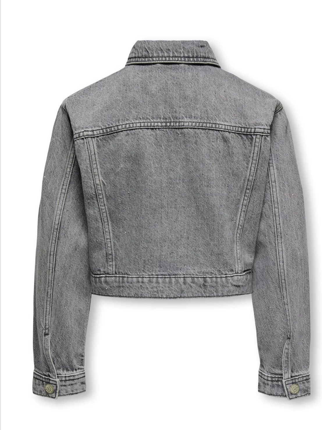 ONLY KOGMALIBU L/S RHINESTONE JACKET DNM Style  No. 15356487  Color: Medium Grey Denim
