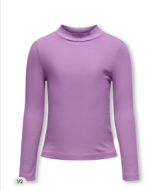 ONLY KOGBELFAST LIFE LS HIGHNECK TOP JRS VIOLET