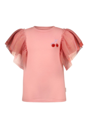B.Nosy Tora t-shirt with mesh sleeves Y502-5412  287 Geranium pink