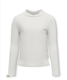 ONLY KOGBELFAST LIFE LS HIGHNECK TOP JRS WIT