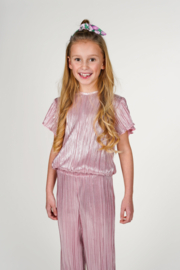 B.Nosy Brynn metallic plissé top Y502-5106 213 Coral blush